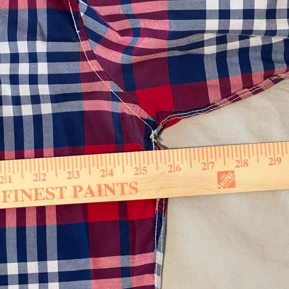 Ecko Unltd Shirt Men's XXL Red Plaid Button Front Long Sleeve Pocket Western - Picture 4 of 5